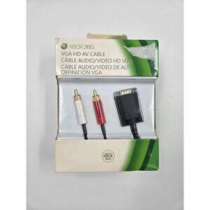 Microsoft Xbox 360 VGA HD AV Cable Official Microsoft 8ft 2.5m Genuine